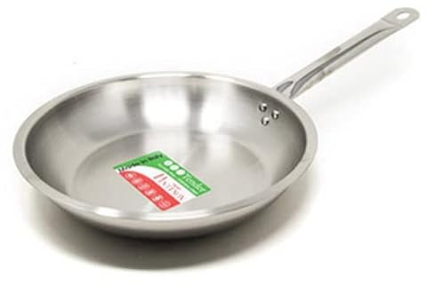 PINTI PNT670G24 Padella Saute'1/M, Rivettato, Inox Tender, Cm 24