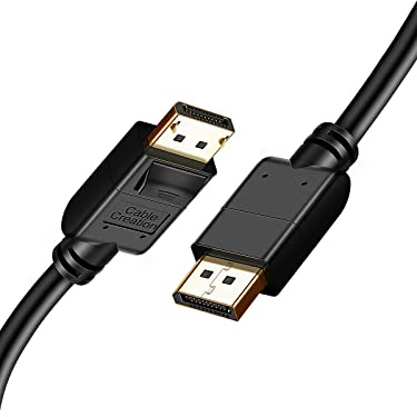 CableCreation 8K DisplayPort Cable 1.4, DisplayPort to DisplayPort Cable 10ft (DP to DP Cable) Gold Plated with 8K@60Hz, 4K@144Hz, 2K@165Hz Video Resolution & HDR Support, 3M/ Black