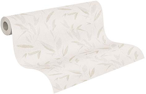 A.S. Création Vliestapete New Elegance Deutschland tapeziert Dschungeltapete Palmentapete 10,05 m x 0,53 m creme beige 375495 37549-5