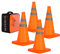 Conos Señalizacion Cono de Seguridad Plegable Cono de tráfico Pop Up Cono de estacionamiento de Carretera Cono de Seguridad (4, 45cm)