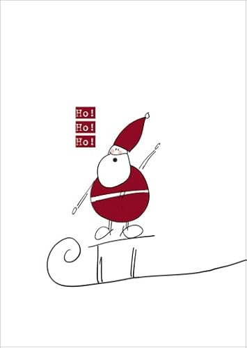 Kartenkaufrausch 5x Nette illustrierte Weihnachts Gruß, Glückwunschkarte mit Nikolaus auf Schlitten • festliches Grußkarten Set mit Umschlag zum Fest der Liebe als Geschenk-Karten