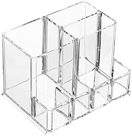 Make-Up Organizer, multifunktional, Acryl transparent, Makeup I Kosmetik I Schmuck I Schminke I Accessoires I Bad I Kosmetik Organizer I Badezimmer Organizer (Rechteckig)