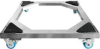 Appliance Wheels Stainless Steel Fridge Freezer Trolley Movable Washing Machine Base 42-60cm can choose Sliding Pedestals & Frame for plant container,Wine Cooler (60 * 60cm) ()
