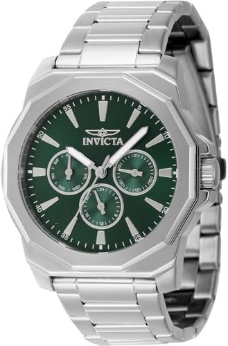 Invicta Speedway Orologio Uomo Quarzo - Acciaio Inossidabile - 42mm, Argento/Verde