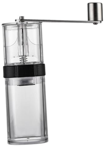 IMIKEYA Moulin à Café Manuel Transparent Pour Café Grains Portable Pour Usage Domestique Et Bureau Conception Compacte Et