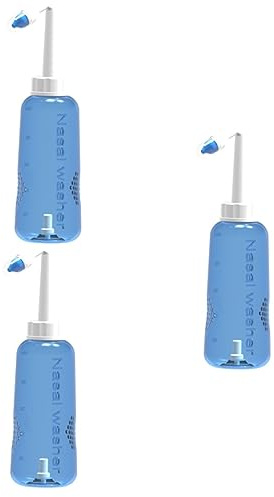 minkissy 3stücke Nasenspülflasche Nachfüllbare Nasendusche Für Erwachsene Und Ergonomisches Design Einfach Zu Bedienen Für Tägliche Nasenreinigung Und Allergiebehandlung