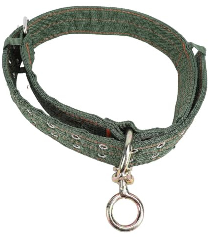 Heavy Duty Nylon Rinder Halsband Adjustable mit Metallring und Traktion Kette für Pferde Kuh Hund