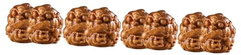 Cabilock 8 Stück Holzschnitzerei Barren Retro Heimdekoration Schlüsselanhänger Für Rucksäcke Tieranhänger Retro Reichtum Glück Tieranhänger Chinesisches Vintage