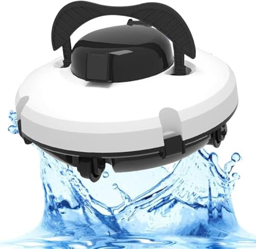 XIAGJAO Swimming pool hoover,rechargeable automatic pool cleaning robot,wireless intelligent cleaning underwater cleaning suction unit