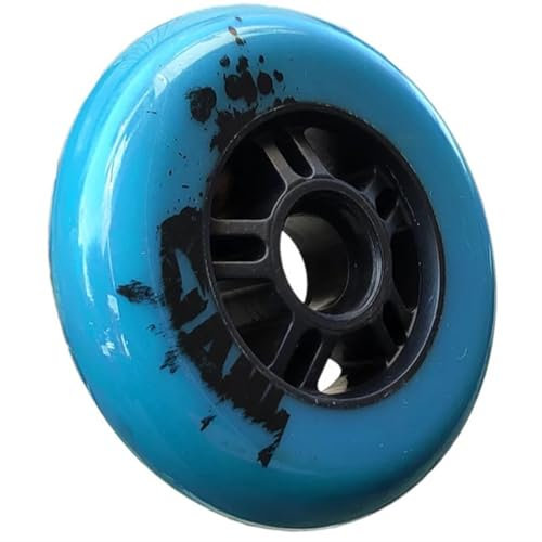 LPHFDCS Skater Roller 100 mm Inline-Skate-Rad mit Lagern, hohe Elastizität, Hinterrad-Sohle, Skate-Skating-Rad, Rollschuh-Schuhe Inline Skates RäDer(Blue)