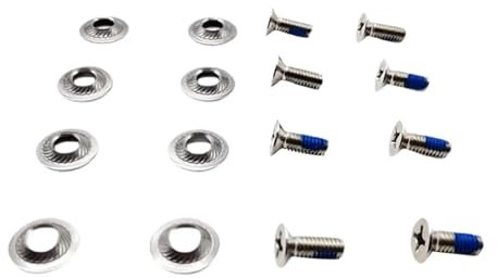 XUCZHAI 8X Juego de Tornillos de fijación for Snowboard, Tornillo de Cabeza avellanada, Accesorios fijos