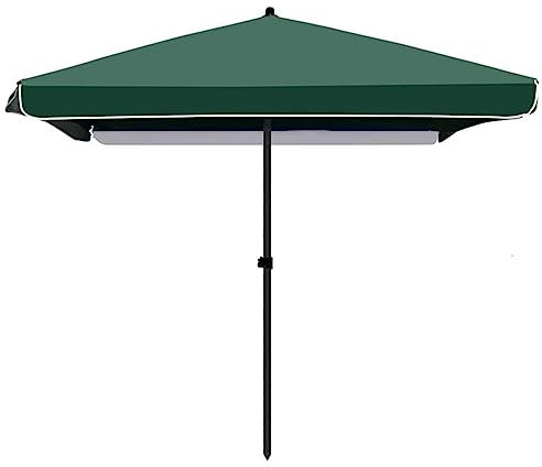 NOIRDA Sombrilla Parasol De Jardín Portátil, Sombrilla De Playa Al Aire Libre De 1,8 M X 2 M, 2 M X 2 M, Sombrilla De Market, Sombrilla Rectangular De Protección Solar, Azul(Green,1.8mx2m/5.9x6.5ft)