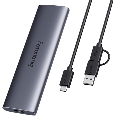 fanxiang SSD Esterna 2TB, Fino a 1000MB/s, USB 3.2 Gen 2 Tipo-C, SSD Esterna Professionale, Archiviazione Affidabile per Desktop, Laptop, PC, Windows – PS1008