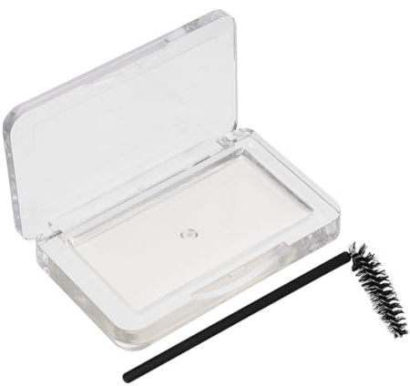 Mipcase Savonnette Coiffant Transparent Pour Sourcils Kit 1 Lot Boîte Acrylique Compact Fixation Naturelle Maquillage Femme Usage Quotidien