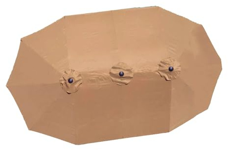 MZBDYYF Copertura di ricambio per ombrellone a 12 costole, tessuto di ricambio per ombrellone da spiaggia, 38,1 cm, tessuto di ricambio per ombrellone triplo, tela anti-UV