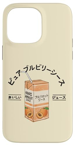 Succo Di Frutta Albicocca Giapponese Kanji Ragazzi Ragazze Bambini Custodia per iPhone 14 Pro Max