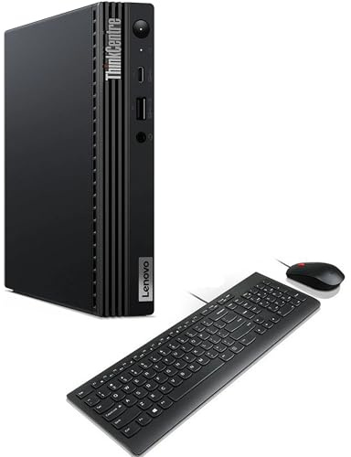 Lenovo ThinkCentre M75q Gen 2 Mini ordinateur de bureau, AMD Ryzen 5 Pro 5650GE, RAM 16 Go, SSD 512 Go, clavier QWERTY américain, WiFi, Bluetooth, Windows 11 Pro (reconditionné)