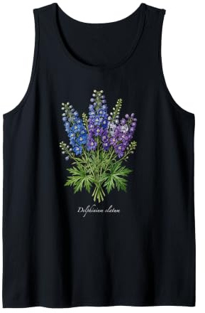Delphinium pianta Illustrazione Delphinium elatum Canotta
