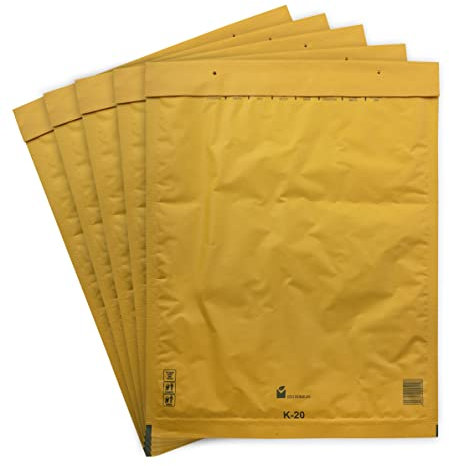 900 Versandtaschen Luftpolsterumschläge 370 x 480 mm DIN C3 Luftpolsterversandtaschen Luftpolstertaschen Gr. K/10 K10 braun Umschläge haftklebend gepolstert Polsterumschlag Taschen