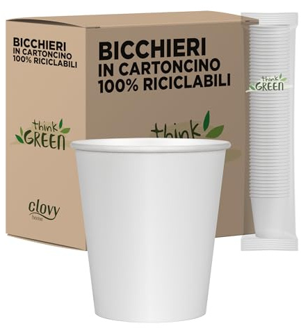 Cubex Professional Lot de 500 gobelets en carton pour café, eau ou boissons chaudes et froides