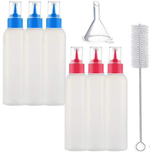 Bottiglia da spremere Flacone applicatore Decorazione di biscotti torte Colorante alimentare Decor Formine per biscotti Glassa Pancake Condimento insalata Ketchup Bottiglie 2 oncia Infornare attrezzo