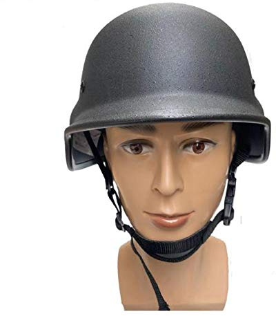 NA Casco tattico in acciaio balistico, antiproiettile, anti-pugnalata, casco antisommossa per gli appassionati di tiro, unisex, L-XL, 1722.0g