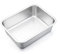 Joyfair Plats Four, Plat Inox Rectangulaire, Plaque de Cuisson Idéal pour Gratin/Lasagne/Brownie/Casseroles, Résistant à la Chaleur & Lavable au Lave-Vaisselle, 32.5 x 25.4 x 8 cm