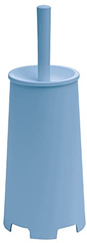 Gedy G-Oscar Scopino WC da appoggio Colore Celeste, 35X13X13 CM Peso 0,396 kg, scopino Bagno con setole Realizzato con Resine termoplastiche, Anni di Garanzia 2, Design R&S