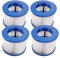 woejgo Cartucce filtranti per Spa Gonfiabile, Cartuccia filtrante Pool per Accessori Spa, Filtro 75 x 100 mm,Filtro a lamelle per Vasca idromassaggio, Filtro per Piscina(4 Pezzi)