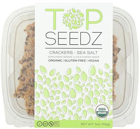 Top Seedz, Crackers Sea Salt Organic, 5 Ounce