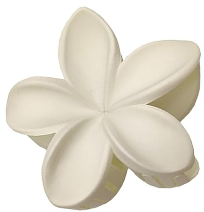 Grandes Pinces à Cheveux en Forme de Fleur Mate | Accessoires Antidérapants à Griffes de Requin Pour Cheveux Longs et Épais