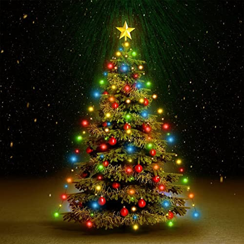 Homgoday Weihnachtsbaum-Lichternetz Weihnachtsbaum Lichterkette Christbaum Tannenbaum Lichterbaum Weihnachtsdeko Christbaumbeleuchtung Weihnachtsbeleuchtung mit 150 LEDs Mehrfarbig 150 cm