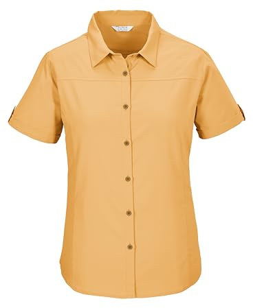 killtec dam funktionell blus kortärmad/blus KOS 1 WMN WVN SHRT, persika, 44, 42840-000