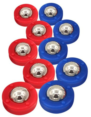 Milisten 10piezas Mini Discos De Tejo Juego De Curling De Mesa para Coordinación Mano-Ojo Juego Interiores Divertidos Discos De Tejo Portátiles