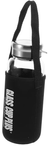 Sosoport Bouteille Verre Résistant Chaleur Gourde Portable Légère Et Stable Pour Sport Gym Randonnée Adaptée à Boissons Chaudes Et Froides Bouteille Étanche Réutilisable Pour Voiture Et Bur