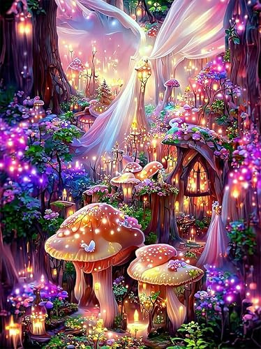 FLAJZ Diamond Painting, 5D Diamant Painting Bilder, Diamond Painting Set für Erwachsene und Anfänger, DIY Mosaikherstellung Bastelset, Heimdekoration, Weihnachtsgeschenke