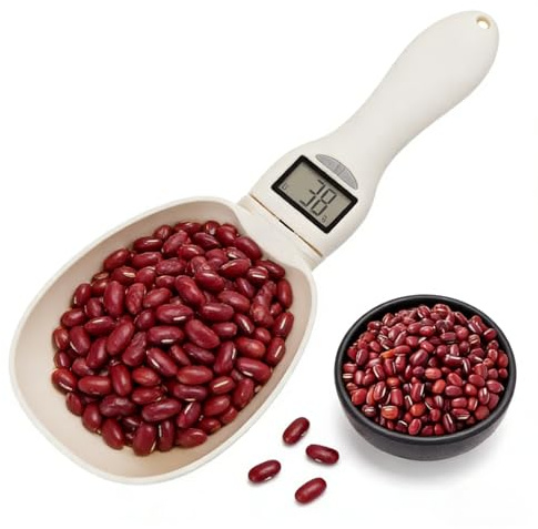 Digital Measuring Spoon Scale, Electronic Measuring Spoon Accurate Electronic Measure Cup with Conversion, Household Digital Measure Cup Scale with LED Display for Weighing (1pcs)