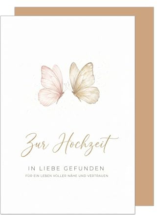 Edition Seidel Premium Glückwunschkarte zur Hochzeit mit Umschlag. Hochzeitskarte Grußkarte Karte Klappkarte Spruch Vermählung Ja-Wort Brautpaar Paar Mann & Frau Liebe Nähe und Vertrauen (H537 SW026)
