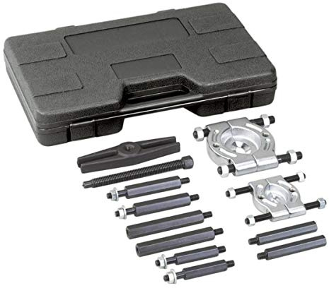 OTC 4518 5-Ton Bar-Type Puller/Bearing Separator Tool Set - Includes 2 and 3 Bearing Splitters, Four Sets of Hex Push-Puller Legs, Bar-Type Puller Head with 9/16 Forcing Screw, and Storage Case