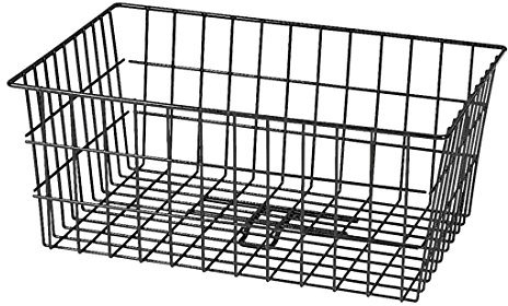 Rixen und Kaul Fahrrad Korb Klickfix Unix III für Gepäckträgeradapter Hinterradkorb, schwarz, 52.5 x 37 x 22 cm