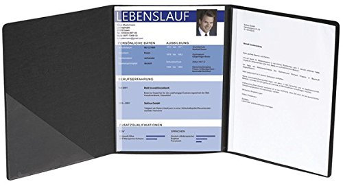 EXCACOMPTA Bewerbungsmappen Leinenstruktur/49401B, schwarz