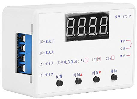 5V/ 12V/ 24V Timer di ritardo di automazione,Interruttore di controllo LED Modulo relè con Caso [Classe di efficienza energetica A](12V)