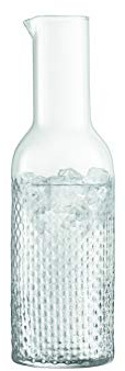 LSA Wicker Carafe 1.2L Clear| 1 Unit | Mouthblown & Handmade Glass | WR04