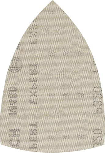 Bosch EXPERT M480 Schleifnetz, 100x150mm, K32, 10-tlg. | für Farbe auf Holz, Hartholz, Ø 100x150 mm, Körnung 320, Professional Zubehör Multischleifer