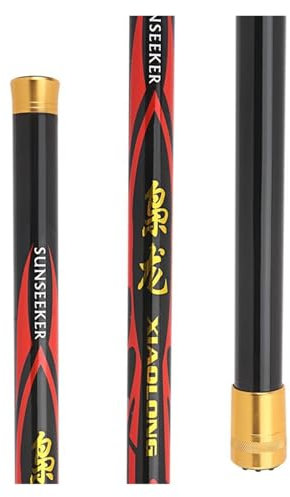 Angelrute Überlänge 8M 9M 10M 11M 12M 12M Karpfen Angelrute Teleskop Carbon Angelrute POEWR Handstange Alle Feeder Angelrute Stipprute (Length : 13m with Accessory)