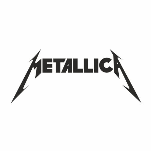Autosticker Metallica 2er Set, 15 x 6 cm - Autoaufkleber Auto Tuning, Sticker Heckscheibe, Wandtattoo, Auto Sticker für Fenster und Fahrzeug, wetterfestes Deko Zubehör mit Anleitung, tradercat