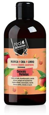 Real Natura - Champú Caracóis Perfeitos - Definición Impecable para Cabello Rizado - Sin Sulfatos, Parabenos y Siliconas - Hidratación y Protección - 300 ml