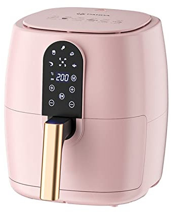 Forno For Friggitrice Ad Aria Digitale 6QT, 6 Preimpostazioni, Controllo Digitale A Un Pulsante, 1350 W (Color : Pink)