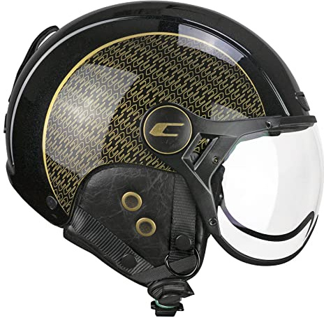 CGM Fahrradhelm, Skihelm, E-Bike, 801G EBI Gold, Schwarz Perlgold, M (57-58cm)