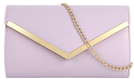 Meliyya Damen Lackleder Clutch Bag Abendtasche Unterarmtasche Hochzeit Tasche Elegante Umschlag Crossbody Schultertasche Umhängetasche